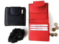 Bild in Galerie Ansicht laden, Mini-Börse mit 9xKartenfächern und  RFID-protect vom KüstenKlaus in Rot und Schwarz
