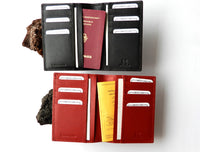 Bild in Galerie Ansicht laden, Brief-Ausweistasche,Leder,Impfpass,Reisepass 
