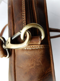 Bild in Galerie Ansicht laden, Business/Notebook Bag - Büffel Hunter Leder geölt Umhänge-Schultertasche
