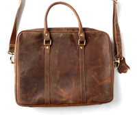 Bild in Galerie Ansicht laden, Business/Notebook Bag - Büffel Hunter Leder geölt Umhänge-Schultertasche
