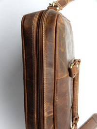 Bild in Galerie Ansicht laden, Business/Notebook Bag - Büffel Hunter Leder geölt Umhänge-Schultertasche
