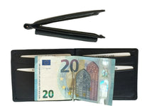 Bild in Galerie Ansicht laden, Dollar-Clip Lederbörse Breite 11cm, Höhe 8,5cm

