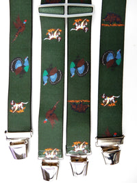 Bild in Galerie Ansicht laden, Jagd-Motiv Hosenträger mit 4 starken Klip
