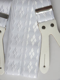 Bild in Galerie Ansicht laden, Hosenträger zum Knöpfen in seidig Weiß,Festtagskleidung,Smoking,Herren-Anzüge ,vom KüstenKlaus
