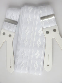 Bild in Galerie Ansicht laden, Hosenträger zum Knöpfen in seidig Weiß,Festtagskleidung,Smoking,Herren-Anzüge, vom KüstenKlaus
