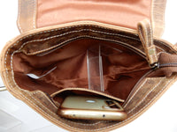 Bild in Galerie Ansicht laden, Umhängetasche, Rinder-Leder,geölt,Hunter
