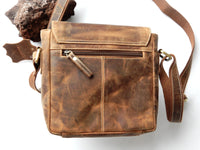 Bild in Galerie Ansicht laden, Umhängetasche, Rinder-Leder,geölt,Hunter
