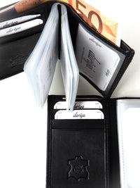 Bild in Galerie Ansicht laden, Kreditkarten Börse Hochformat - 12 Hüllen, Hartgeldfach, Scheinfach - Nappa Leder
