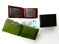 Bild in Galerie Ansicht laden, Mini-Börse,Rinderleder,flach,Querformat
