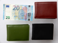 Bild in Galerie Ansicht laden, Mini-Börse,Rinderleder,flach,Querformat
