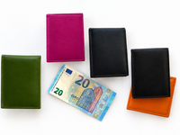 Bild in Galerie Ansicht laden, Minibörse,quer in Marine,Orange,Schwarz,Hellgrün,Magentarot 

