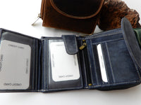 Bild in Galerie Ansicht laden, Damen-Börse, Büffel-Leder,RFID-Schutz,Raumwunder 
