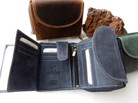 Bild in Galerie Ansicht laden, Handliche Büffel-Leder Börse, ein Raumwunder
