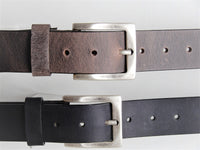 Bild in Galerie Ansicht laden, Ledergürtel Wasserbüffel Modell &quot;Westminster&quot;,hochwertig vom KüstenKlaus mit silbriger Schließe
