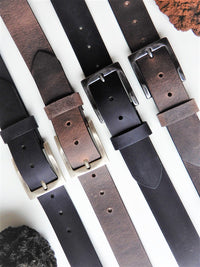 Bild in Galerie Ansicht laden, 4 cm Ledergürtel Wasserbüffel Modell &quot;Westminster&quot;,hochwertig vom KüstenKlaus 
