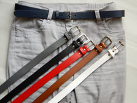 Bild in Galerie Ansicht laden, 2,5 cm Rinderleder-Gürtel &quot;Husum&quot;
