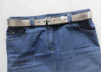 Bild in Galerie Ansicht laden, 3 cm breiter Rinderleder-Gürtel &quot;Silver&quot; - KüstenKlaus

