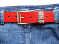 Bild in Galerie Ansicht laden, 3,5 cm breiter Rinderleder-Gürtel &quot;Tondern&quot;
