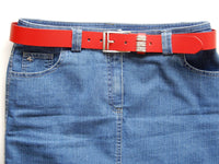 Bild in Galerie Ansicht laden, 3,5 cm breiter Rinderleder-Gürtel &quot;Tondern&quot;
