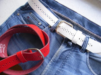 Bild in Galerie Ansicht laden, 3,5 cm breiter Rinderleder-Gürtel &quot;Schleswig&quot;
