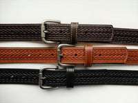 Bild in Galerie Ansicht laden, 3,5 cm breite Vollrinderleder-Gürtel Texas
