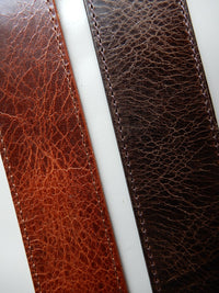 Bild in Galerie Ansicht laden, 4,0 cm breite Gürtel aus Wasserbüffel-Leder &quot;Kampen&quot;
