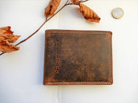 Bild in Galerie Ansicht laden, Hunter: Argentina Voll-Leder Börse ohne Riegel im Querformat
