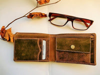 Bild in Galerie Ansicht laden, Hunter: Argentina Voll-Leder Börse ohne Riegel im Querformat
