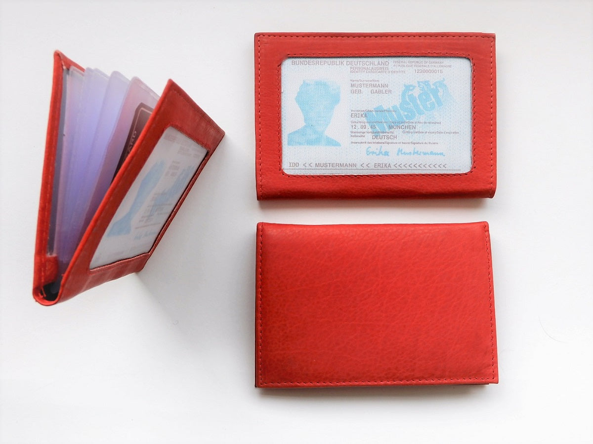 Ausweis- und Kartenmappe in Rot