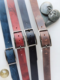 Bild in Galerie Ansicht laden, Wasserbüffel-Leder-Gürtel-4cm,Vollschließe,nickelabgabefrei
