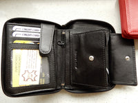 Bild in Galerie Ansicht laden, Innen und außen Reißverschluß-Börse mit vielen Fächern
