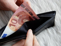 Bild in Galerie Ansicht laden, Kleine Querformat-Börse mit Geheimfach
