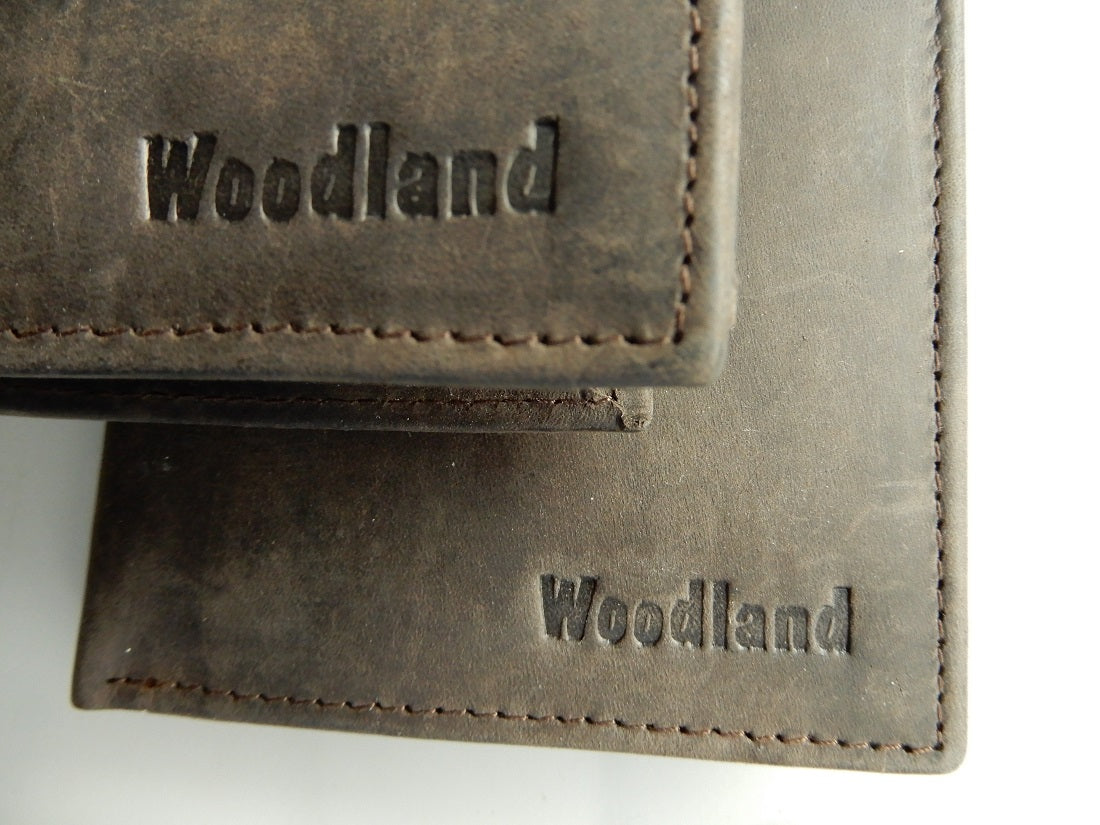 Woodland Hochformat-Börse aus Büffel-Leder in Taupe