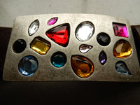 Bild in Galerie Ansicht laden, Buntes Glas-Mosaik im metetallischen Rechteck
