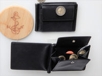 Bild in Galerie Ansicht laden, Dollar-Clip Börse ( Geldscheinspangen-Börse) mit Hartgeldfach und RFID-Protect - KüstenKlaus
