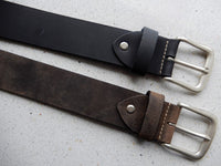 Bild in Galerie Ansicht laden, 4 cm breiter Wasserbüffel-Leder Gürtel classic &quot;Oxford&quot;
