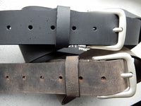 Bild in Galerie Ansicht laden, 4 cm breiter Wasserbüffel-Leder Gürtel classic &quot;Oxford&quot;
