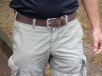 Bild in Galerie Ansicht laden, 4 cm breiter Wasserbüffel-Leder Gürtel classic &quot;Oxford&quot;
