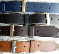 Bild in Galerie Ansicht laden, 3,5 cm Rinderledergürtel &quot;York&quot;
