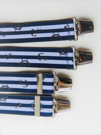 Bild in Galerie Ansicht laden, 4 Clip Hosenträger, maritim - KüstenKlaus
