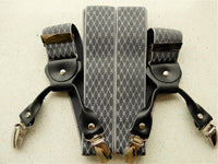 Bild in Galerie Ansicht laden, Exclusiv-Hosenträger mit 6 Klipp im Jacquard-Webmuster Nr.7
