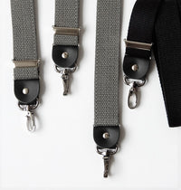 Bild in Galerie Ansicht laden, Leinen-Hosenträger mit 4 Karabiner-Haken
