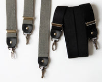 Bild in Galerie Ansicht laden, Leinen-Hosenträger mit 4 Karabiner-Haken
