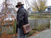 Bild in Galerie Ansicht laden, Hunter-Serie: große Büffel-Ledertasche
