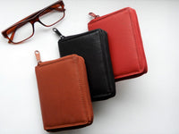 Bild in Galerie Ansicht laden, Innen und außen Reißverschluß-Börse mit vielen Fächern
