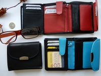 Bild in Galerie Ansicht laden, Hochformat Kombi-Börse mit Außenlasche und Innenriegel, RFID-Schutz
