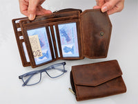 Bild in Galerie Ansicht laden, Hunter Serie: Große Börse aus Büffel-Leder
