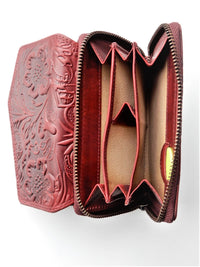 Bild in Galerie Ansicht laden, Vintage-Print Damen-Börse mit stabilem Metall-Reißverschluß - KüstenKlaus
