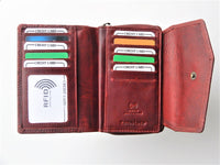 Bild in Galerie Ansicht laden, Vintage-Print Damen-Börse mit stabilem Metall-Reißverschluß - KüstenKlaus
