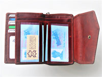 Bild in Galerie Ansicht laden, Vintage-Print Damen-Börse mit stabilem Metall-Reißverschluß - KüstenKlaus
